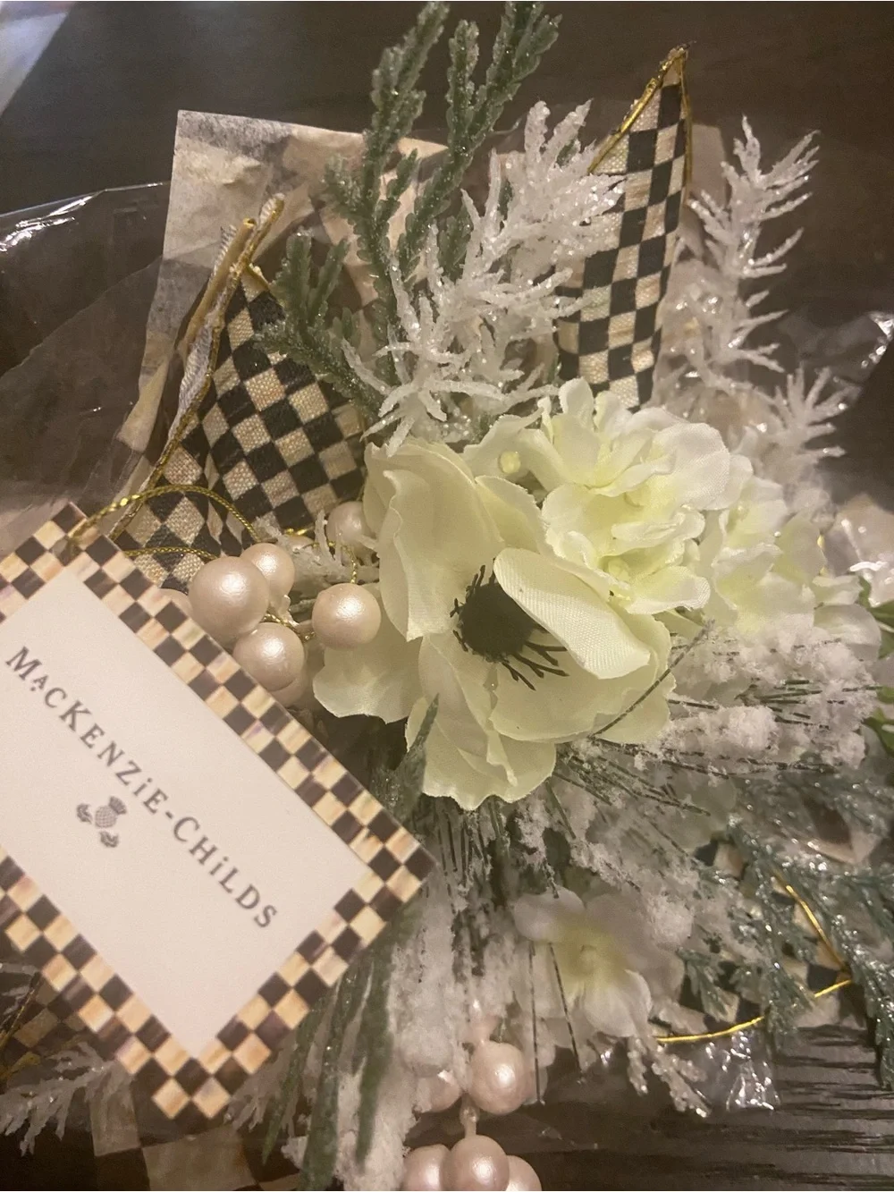 MacKenzie-Childs Winter Mix Faux Floral Bouquet